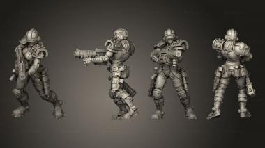 Military figurines Grenade Launcher 3d model