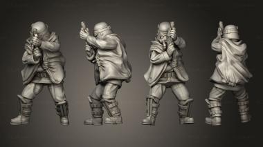 Military figurines grunge fauxdinian 3d model