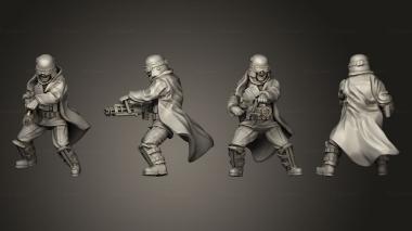 Military figurines grunge heavy 3d model