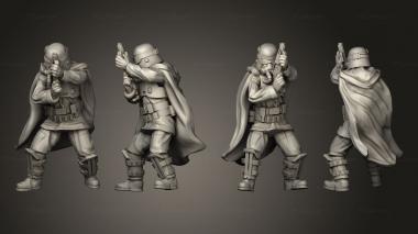 Military figurines grunge noob 3d model