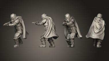 Military figurines Grunge Trooper 1 3d model