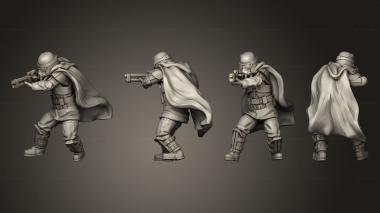 Military figurines Grunge Trooper 3 Splitable 3d model