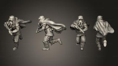 Military figurines Grunge Trooper 4 3d model
