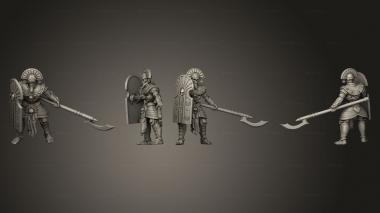 Military figurines Guard 1 Spear 3d model