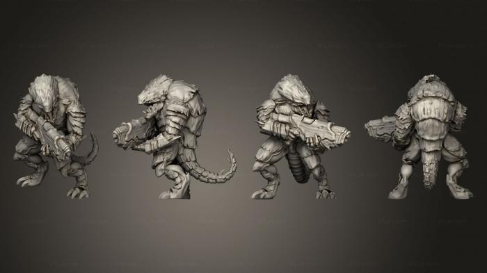 Military figurines (Guard 2 Gun, STKW_7075) 3D models for cnc
