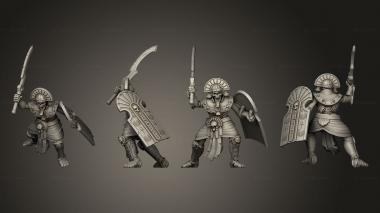 Military figurines Guard 4 Sword 3d model