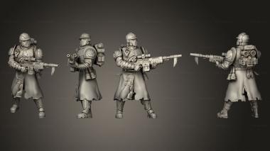 Military figurines Guardsmen Heavy Blaster Rifles 02 3d model