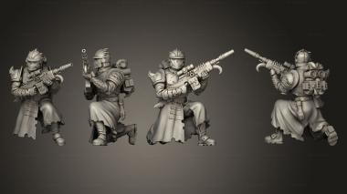 Military figurines Guardsmen Heavy Blaster Rifles 03 3d model