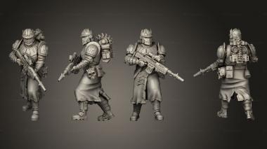 Military figurines Guardsmen Heavy Blaster Rifles 04 3d model