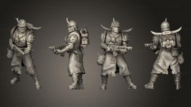 Military figurines Guardsmen Shotguns 2 Cult Guard 3d model