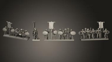 Military figurines Guerriers Warriors 1 3d model