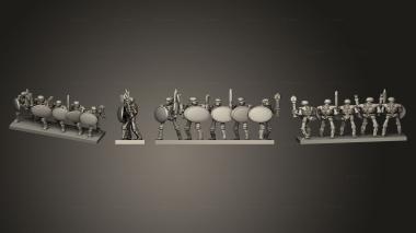 Military figurines Guerriers Warriors 2 3d model