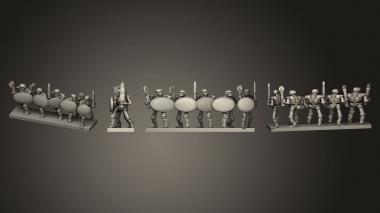 Military figurines Guerriers Warriors 3 3d model