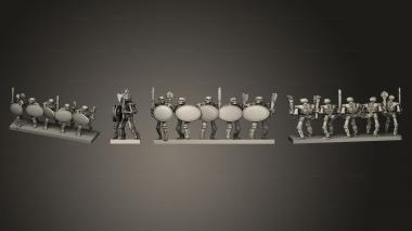 Military figurines Guerriers Warriors 5 3d model
