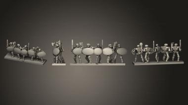 Military figurines Guerriers Warriors 6 3d model