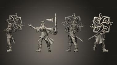 Military figurines Guild Mage Dagger Magic 3d model