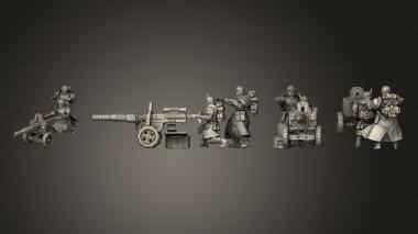 Military figurines Gun 2 3d model