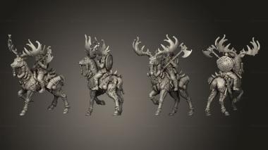 Military figurines Gunnar the Deer horn 3d model