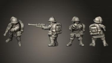 Military figurines GUNNER 01 3d model