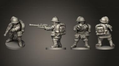 Military figurines GUNNER 02 3d model