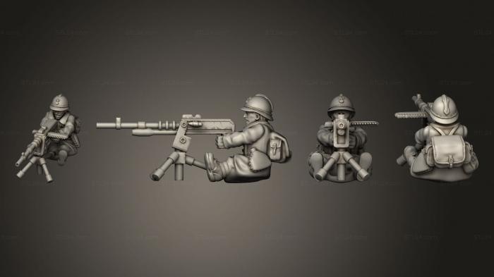 Military figurines (GUNNER 07, STKW_7180) 3D models for cnc