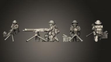 Military figurines GUNNER 08 3d model