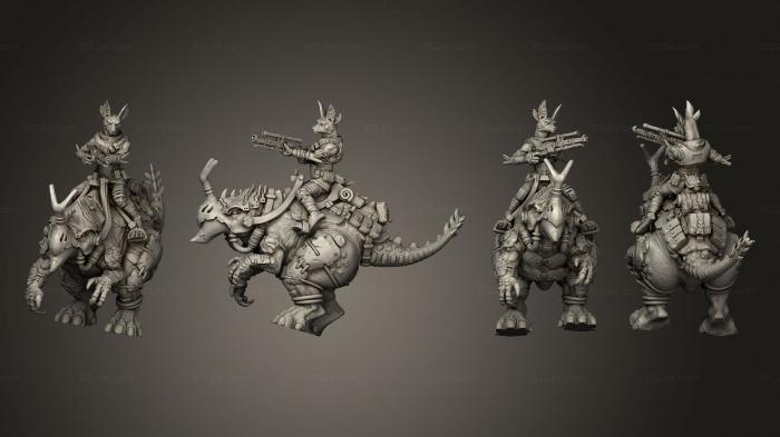 Military figurines (Gunner Beasts 1 Sniper, STKW_7185) 3D models for cnc