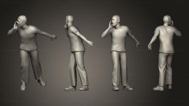 Military figurines Gunner Calling 1 72 3d model