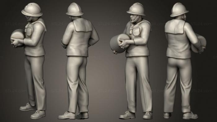 Military figurines (Gunner Loader 1 72, STKW_7193) 3D models for cnc