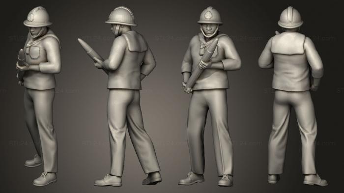 Military figurines (Gunner Loader 1 722, STKW_7194) 3D models for cnc