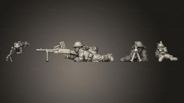 Military figurines GUNNER 3d model
