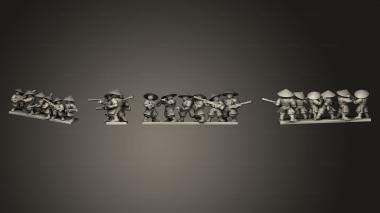 Military figurines Gunners gunmenstand 001 3d model