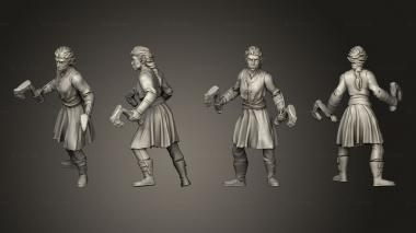 Military figurines Half Orc Ranger Zanda 3d model