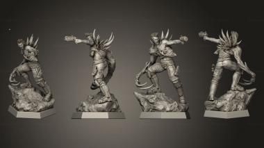 Military figurines Half Osteotron 3d model