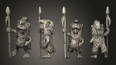 Military figurines Halfling Feral 2 3d model