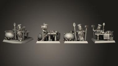 Military figurines Halflings Chef Pot 3d model