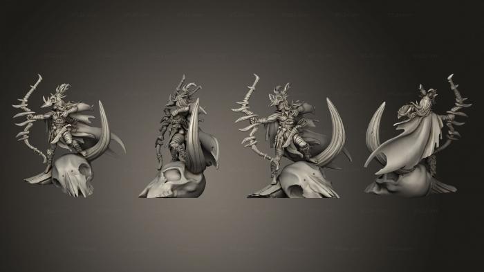 Military figurines (Halforc huntress, STKW_7279) 3D models for cnc