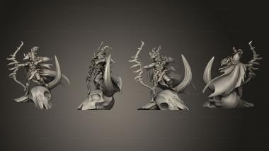 Military figurines Halforc huntress 3d model