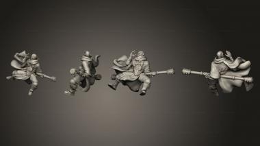 Military figurines halforc monk daibo 3 3d model