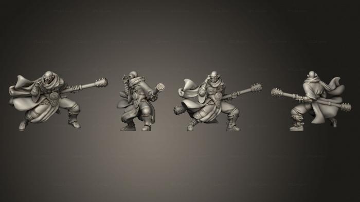 Military figurines (halforc monk daibo, STKW_7281) 3D models for cnc