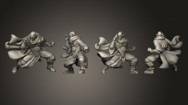 Military figurines halforc monk unarmed 3d model