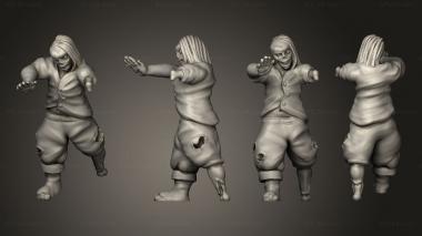 Military figurines Halloween Zombie 3d model
