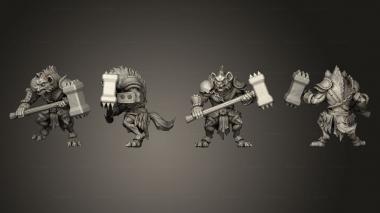 Military figurines Hammer Gnoll 3d model