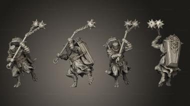 Military figurines Hammer knight 01 3d model