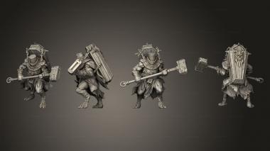Military figurines Hammer knight 02 3d model