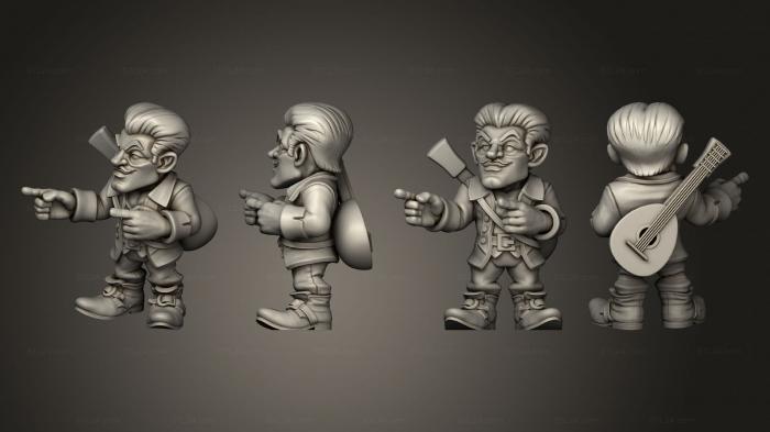 Military figurines (Handsome Gnome, STKW_7296) 3D models for cnc