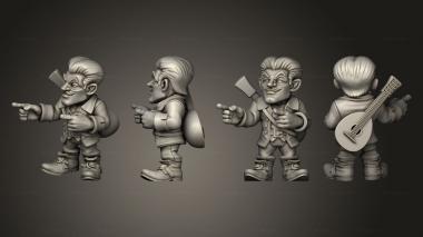 Military figurines Handsome Gnome 3d model
