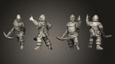 Military figurines Happy guard 1 3d model