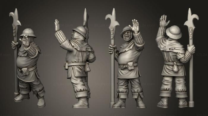 Military figurines (Happy guard 2, STKW_7302) 3D models for cnc