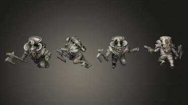 Military figurines Hardheaded chargers 07 3d model